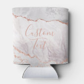 Wit & Roos Gouden Agaat Marmer Folie Aangepaste Te Blikjeskoeler (Achterkant)