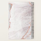 Wit & Roos Gouden Agaat Marmer Folie Huwelijksplan Planner (Achterkant)