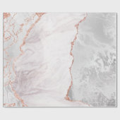 Wit & Roos Gouden Agaat Marmeren Folie Gouden Geod Cadeaupapier (Vlak)