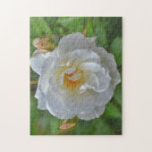  wit rose bloem kunst puzzel legpuzzel (Verticaal)