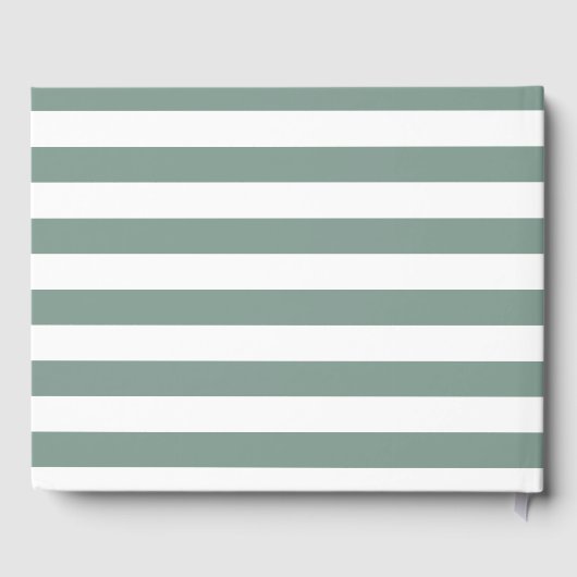 Wit Rose Boeket | Bruiloft Gastenboek (Achterkant)