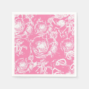 Wit Rose Illusion Kant Design Servet