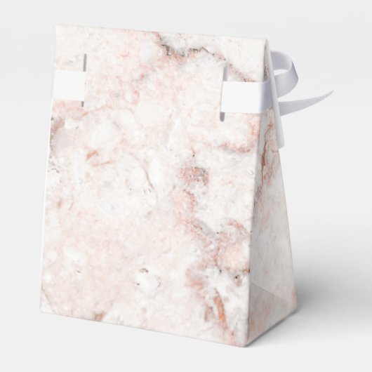 Wit Rose Marmer Monogram Bruiloft gunst Bedankdoosjes (Achterkant)