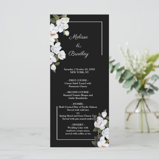  Wit Rose Menu (Staand voorkant)