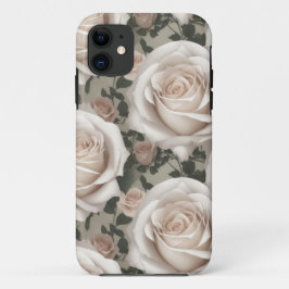  Wit Rose Telefoon Case