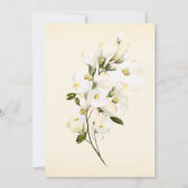 *~* Wit Rose Zacht Geel Vrijgezellenfeest Kaart (Achterkant)