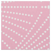 Wit & roze Art-Deco geometrisch patroon Stof (Close Up)