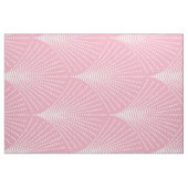 Wit & roze Art-Deco geometrisch patroon Stof (Fat Quarter)