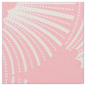 Wit & roze Art-Deco Patroon Stof (Close Up)