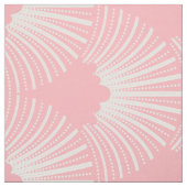 Wit & roze Art-Deco Patroon Stof (Swatch)