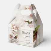 Wit roze bloemig | Trouwgunst Bedankdoosjes (Achterkant)