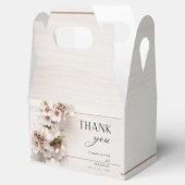 Wit roze bloemig | Trouwgunst Bedankdoosjes (Geopend)