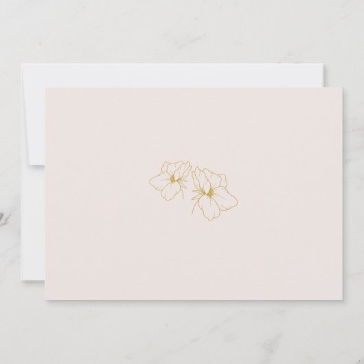 Wit & Roze | Boho Floral Wedding Sla de datum op (Achterkant)