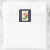 Wit Roze  Botanische Rozen Sticker (Tas)