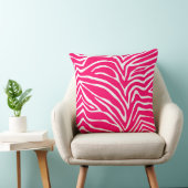Wit roze en gebroken witte Zebra of een kleurenstr Kussen (Stoel)