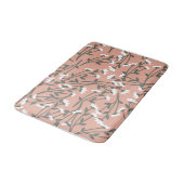 Wit roze en groen bloempatroon  badmat (Gekanteld)