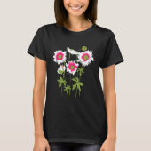 Wit, roze en groen t-shirt (Voorkant)