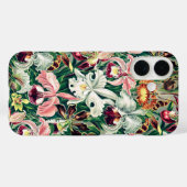 Wit Roze Geel Groen Orchidee Patroon Case-Mate iPhone Case (Achterkant (horizontaal))