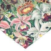 Wit Roze Geel Groen Orchidee Patroon Korte Tafelloper (Hoek)