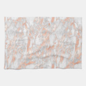 Wit & Roze Goud Marmer 2 Theedoek (Horizontaal)
