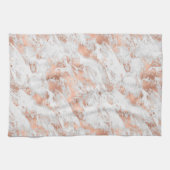 Wit & Roze Goud Marmer 3 Theedoek (Horizontaal)