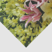 wit + roze, groen + paars, bloem + bloesem, als tissuepapier (Detail)