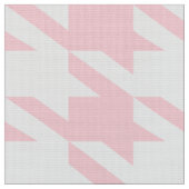 Wit & Roze Houndstooth Naadloos Patroon Stof (Close Up)