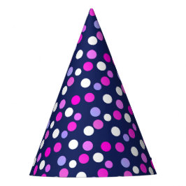 Wit Roze Paarse Blauwe Cirkelenballen Papier Pet P Feesthoedjes
