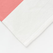 Wit & Roze Pastel Lijnpatroon Fleece Deken (Hoek)