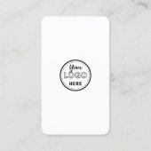 Wit Roze Professionele QR Code Verbind met ons Visitekaartje (Achterkant)