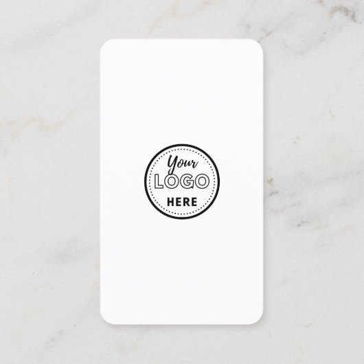 Wit Roze Professionele QR Code Verbind met ons Visitekaartje (Achterkant)