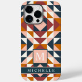 wit roze rood Sinaasappel geometrisch Case-Mate iPhone Case (Achterkant)