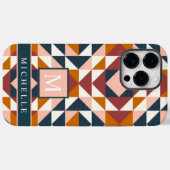 wit roze rood Sinaasappel geometrisch Case-Mate iPhone Case (Achterkant (horizontaal))