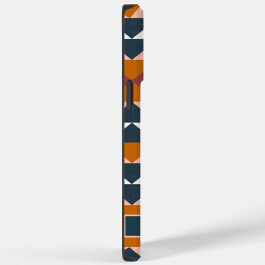 wit roze rood Sinaasappel geometrisch Case-Mate iPhone Case (Achterkant / Rechts)