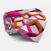 Wit & Roze Stropdas (Opgerold)