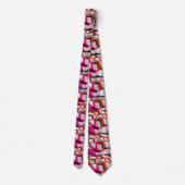 Wit & Roze Stropdas (Achterkant)