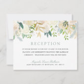 Wit Rozen Boeket | Ontvangst Uitnodiging (Voorkant)