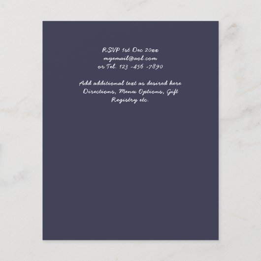 Wit rozen goudpuin blauw (Achterkant)