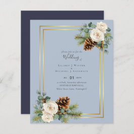 Wit rozen goudpuin blauw