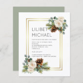 Wit rozen goudpuin blauw (Voorkant / Achterkant)