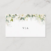 Wit Rozen Groene Rand Enclosure Kaart (Achterkant)