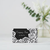  wit rozen Visitekaartje (Staand voorkant)