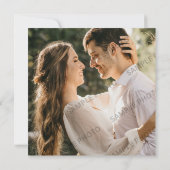 Wit | RSVP | Huwelijkswebsite Notitiekaartje (Achterkant)