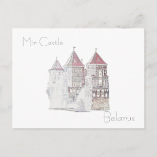 Wit-Rusland Беларусь Kasteel Mir Architectuur Ansi Briefkaart
