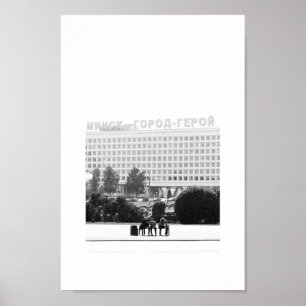 Wit-Rusland Беларусь Minsk Мінск Минск Architectuu Poster