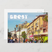 Wit-Rusland БсRust,,л op de architectuur van de ar Briefkaart (Voorkant / Achterkant)