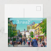 Wit-Rusland БсRust,,л op de architectuur van de ar Briefkaart (Voorkant / Achterkant)