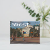 Wit-Rusland БсRust,,л op de architectuur van de ar Briefkaart (Staand voorkant)