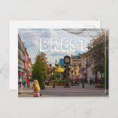 Wit-Rusland БсRust,,л op de architectuur van de ar Briefkaart (Voorkant / Achterkant)