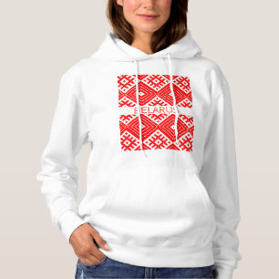 Wit-Rusland Б а р е у Folk Pattern Hoodie Top